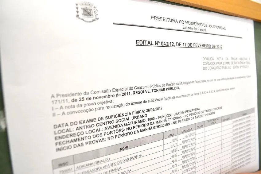 Íntegra do Edital está no site da FAUEL e prefeitura