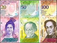  A moeda venezuelana foi desvalorizada por Chávez neste ano