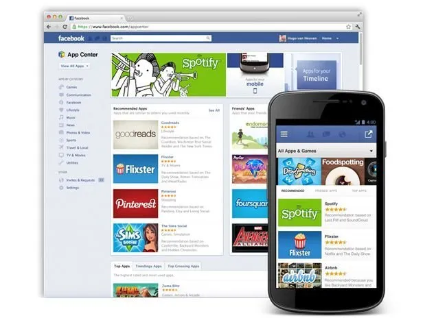 Facebook cria loja de aplicativos para usuários 
