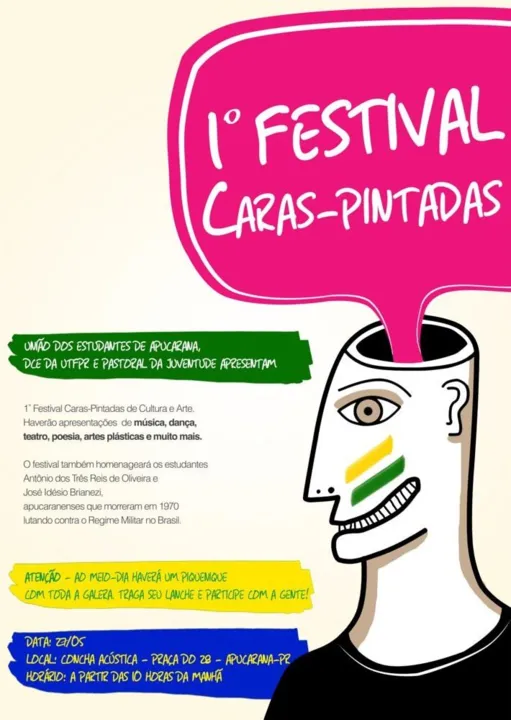 Festival Caras Pintadas acontece neste domingo em Apucarana