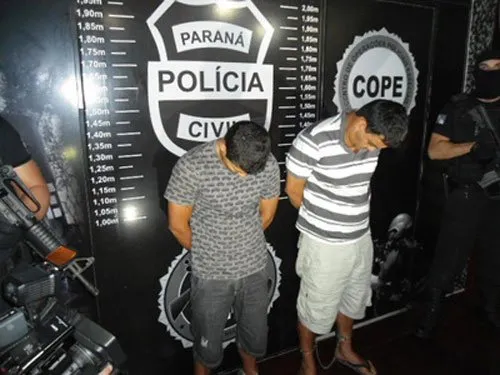 Rogério Mattos da Luz, 35 anos, conhecido como "Batman" , e Ademir Martins, 34, foram presos no Rio de Janeiro