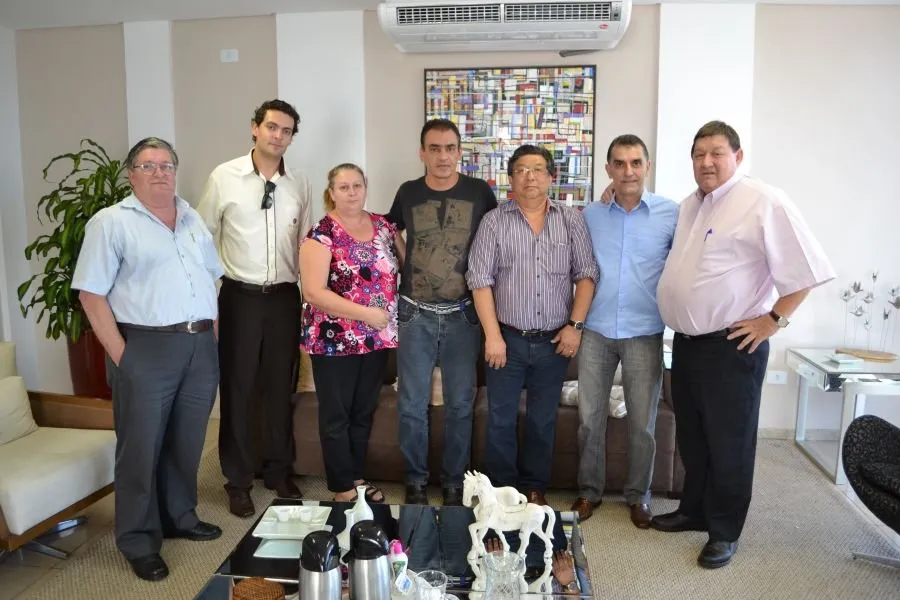  diretoria do Conselho Comunitário de Segurança (Conseg) de Arapongas esteve reunida com prefeito Padre Antônio José Beffa (PHS)