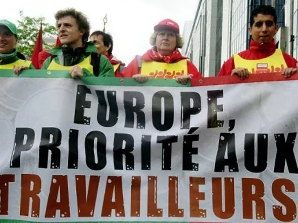 Protesto na França contra o desemprego: motivo de preocupação para o governo
