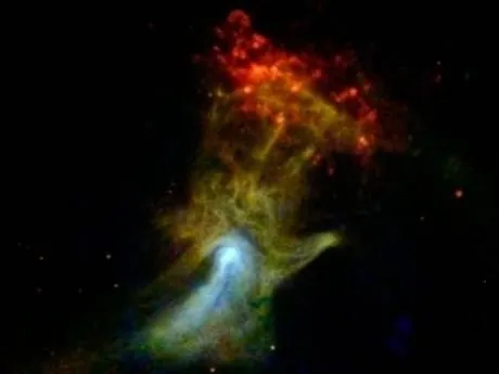 Telescópio da Nasa capta imagem apelidada de a ‘mão de Deus’