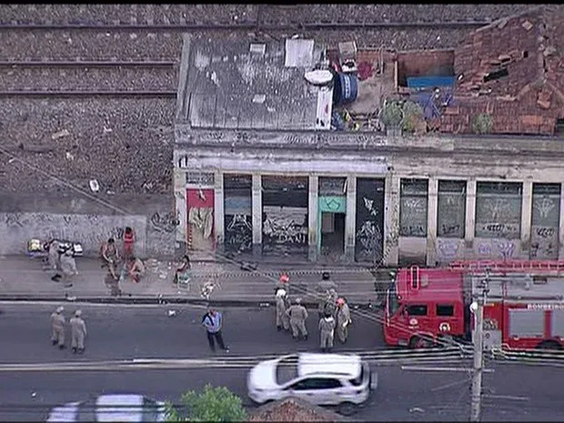  Acidente ocorreu na Avenida Amaro Cavalcanti, no Engenho de Dentro (Foto: Reprodução/TV Globo) 
