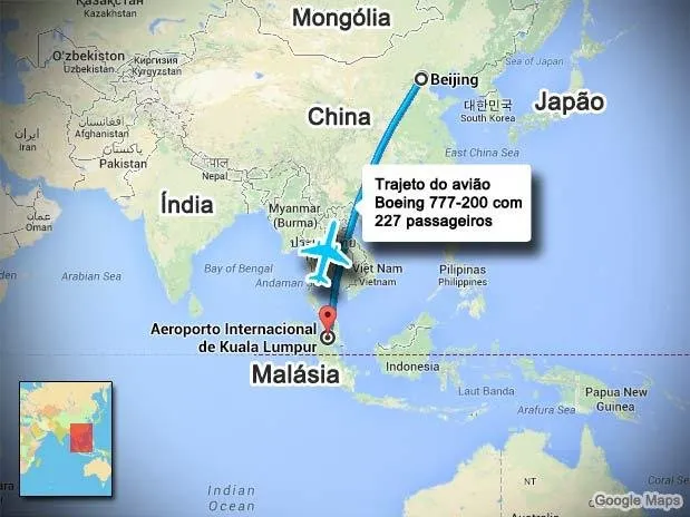 Vietnã diz que avião da Malaysia Airlines caiu no mar - boainformacao.com.br 