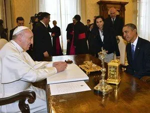 Papa Francisco recebe Obama