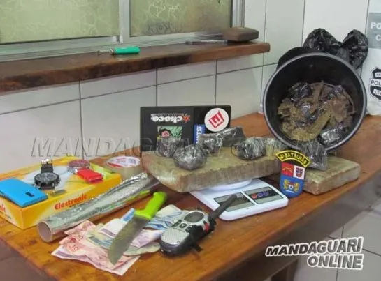 Polícia apreende 4,5 kg de maconha em Mandaguari