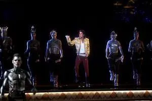 Michael Jackson reapareceu como holograma no evento Foto: Getty Images