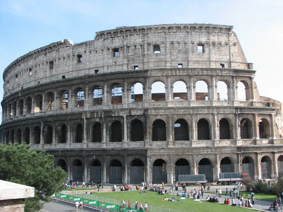 atores gravarão cenas também o Coliseu