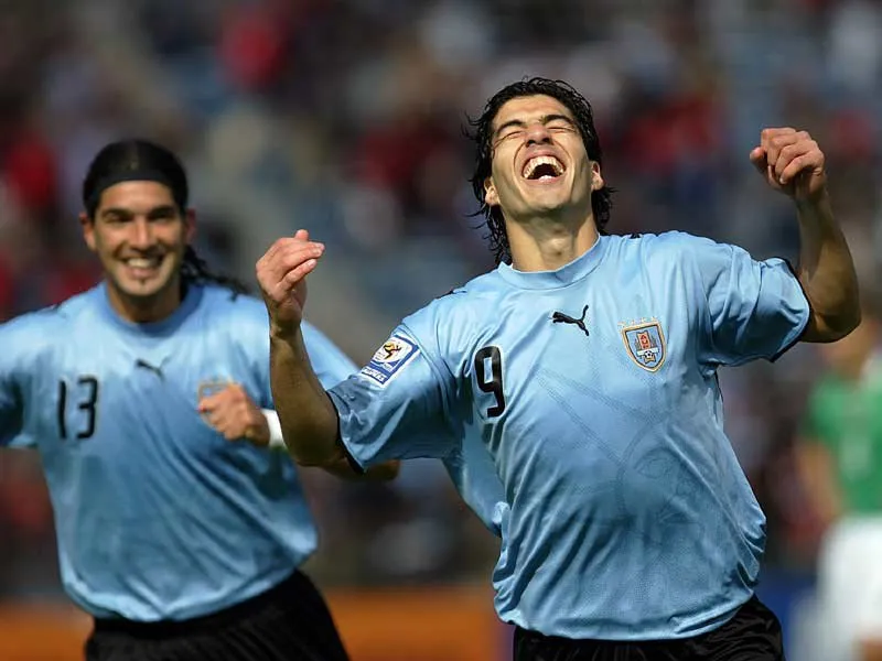 A seleção do Uruguai se classificou em primeiro lugar do grupo A