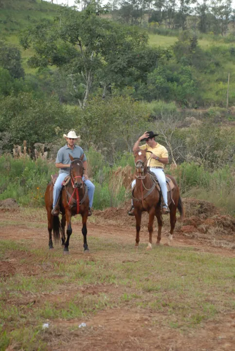  Rodrigo e Washington são apaixonados por montarias e pelos animais desde a infância