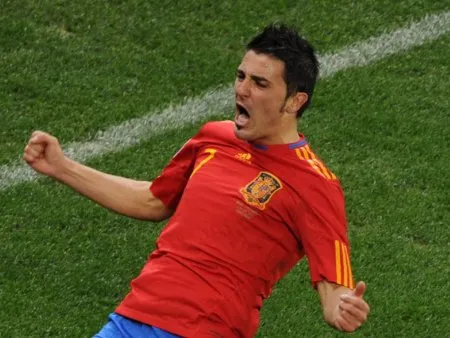  O atacante espanhol David Villa é um dos artilheiros da Copa do Mundo