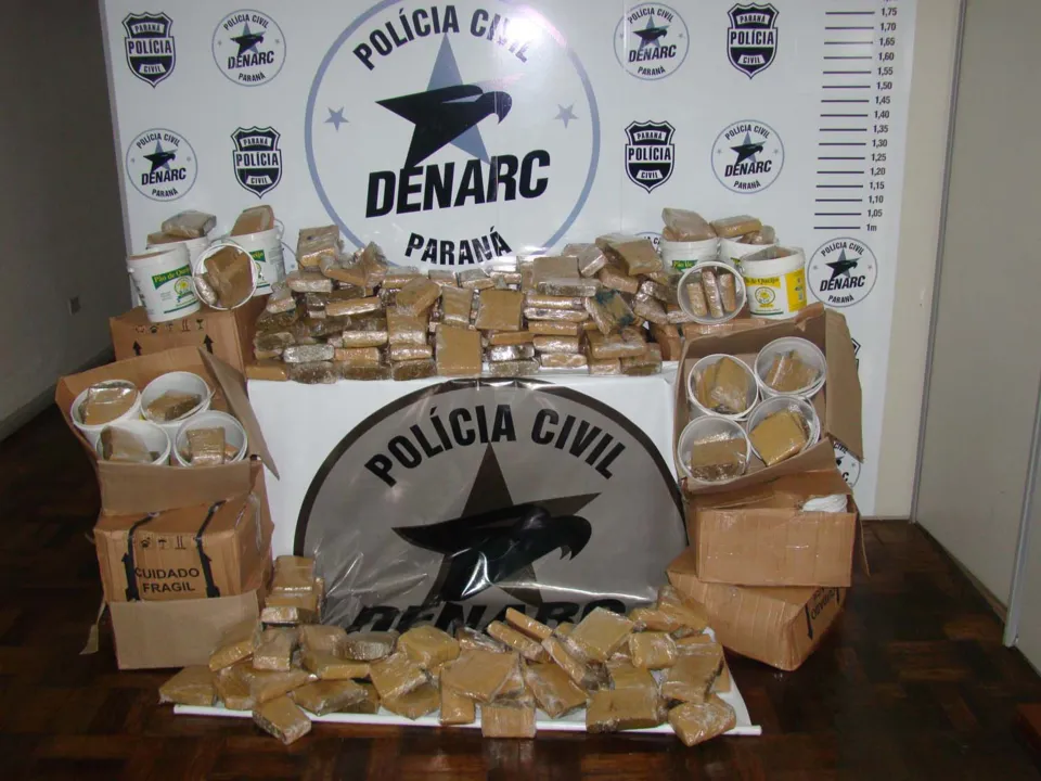  Polícia apreende droga enviada de Foz do Iguaçu