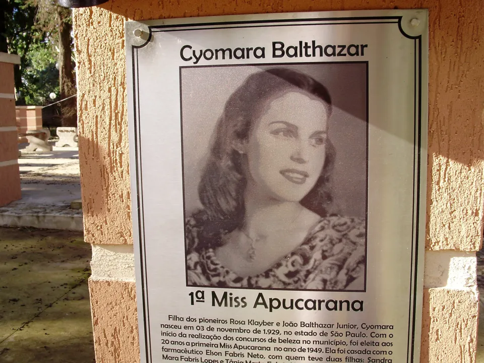 Cyomara Balthazar, 1ª miss de Apucarana, é homenageada