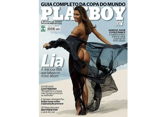 Revista Playboy 35 Anos Cacau Big Brother Brasil