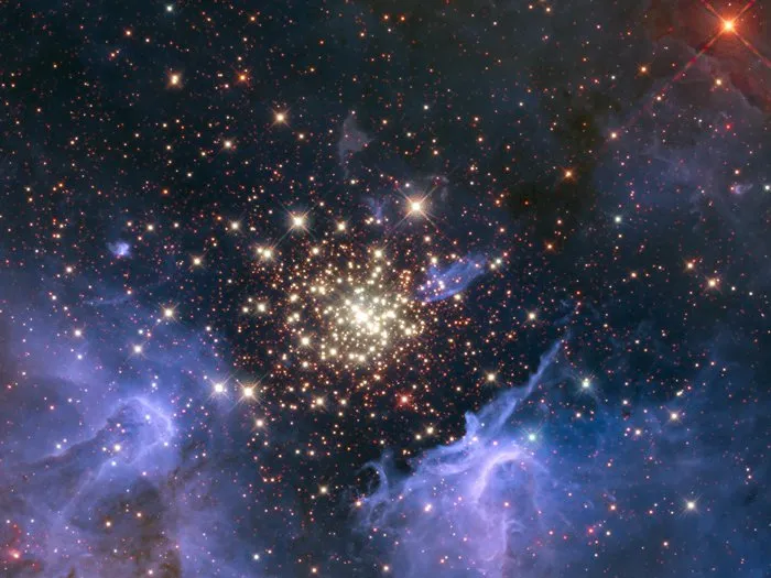  O aglomerado de estrelas NGC 3603 fica a 20 mil anos-luz da Terra Foto: Arquivo