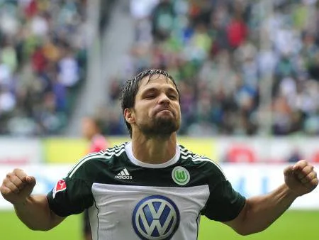  Diego marcou logo em sua estreia pelo Wolfsburg durante o fim de semana