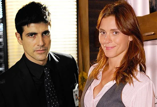  Reynaldo Gianecchini e Carolina Dieckmann, dois dos atores que gravaram cenas sendo mortos em "Passione"