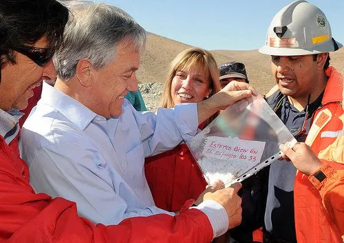  Os mineiros e o país nunca serão os mesmos, disse Piñera