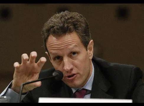  Timothy Geithner, secretário do tesouro dos EUA.
