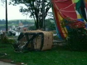 Queda de dois balões que provocou a morte de três pessoas e deixou pelo menos 14 feridas em Boituva