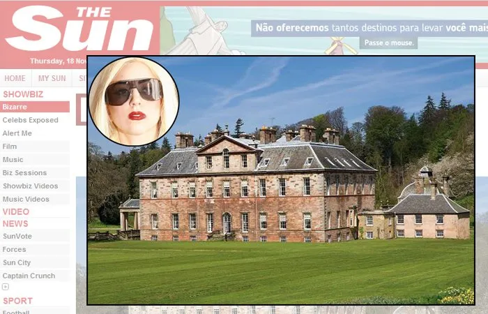  Lady Gaga está comprando uma enorme casa na Escócia – uma mansão de US$ 12,7 milhões