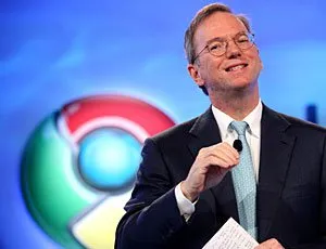  Eric Schmidt, presidente do Google, em evento do Chrome OS