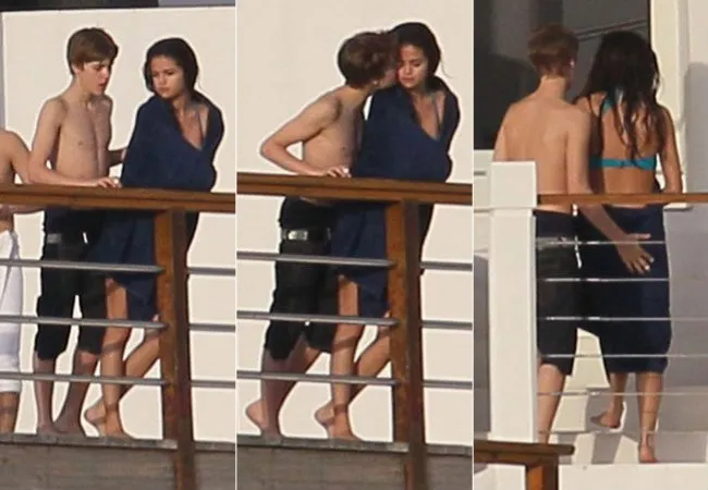  Justin Bieber e Selena Gomes no Caribe