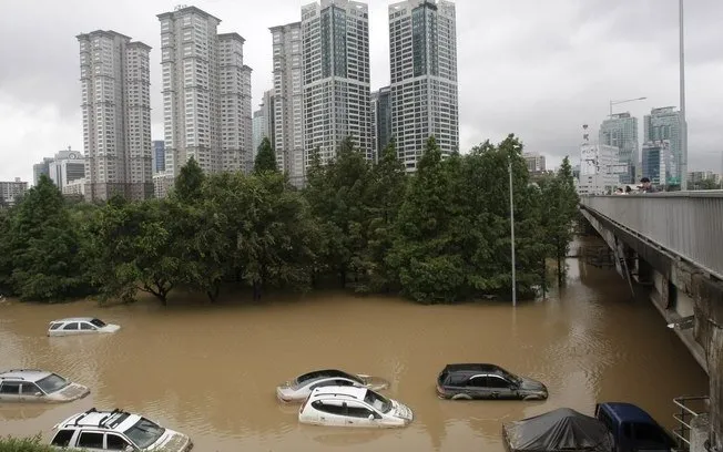  Chuvas deixam mais de 50 mortos na Coreia do Sul