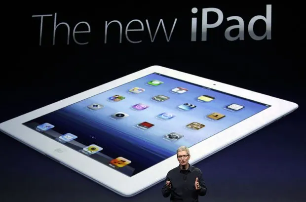 Apple anuncia novo iPad com tela de alta definição e internet 4G