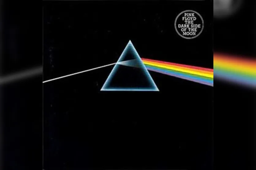   Capa do disco The Dark Side Moon, do Pink Floyd; inspiração usada na criação do cartaz 