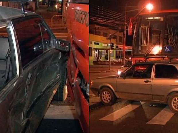 Acidente entre carro e ônibus deixa cinco feridos em Curitiba