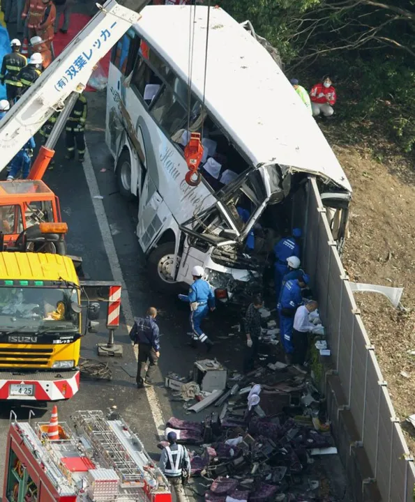 Acidente de ônibus mata 7 pessoas no Japão