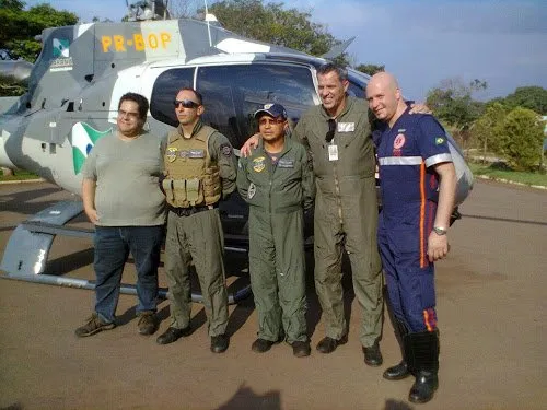Helicóptero ajuda a salvar vida de criança em Arapongas