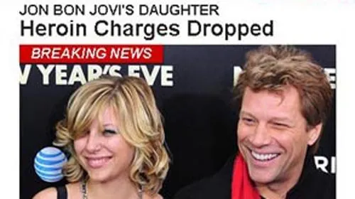 Filha de Jon Bon Jovi é presa após suposta overdose