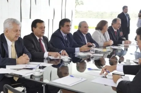 Ministros e líderes da base participaram da reunião com Temer Antonio Cruz/ABr 