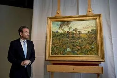 "Pôr-do-sol em Montmajour" ficará em exposição no Museu Van Gogh até o dia 24 - Crédito da foto - www.gazetadopovo.com.br 