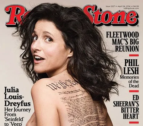 Atriz de "Seinfeld" e "Veep" posa nua para a capa da "Rolling Stone"