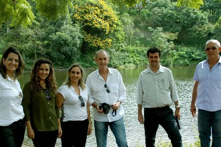  Membros do Observatório Ambiental e do Geama, na primeira visita ao Parque, realizada  em abril