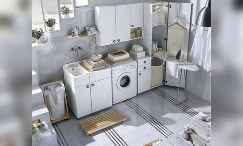 Como deixar a área de serviço com um toque de requinte