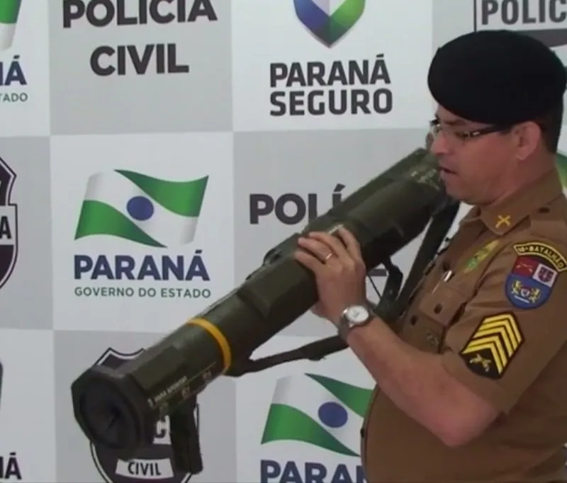 Polícia Militar de Apucarana apreende lança míssil descartável na Vila Nova
