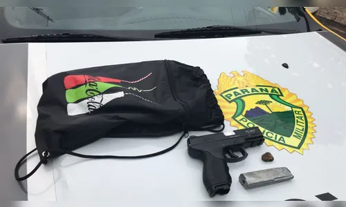 Apucaranenses presos com moto furtada planejavam roubar Correios de Sabáudia, diz PM