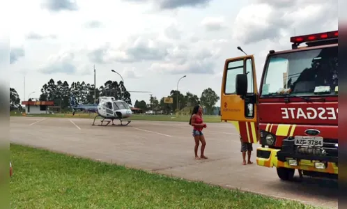 Bebê fica gravemente ferido após capotamento