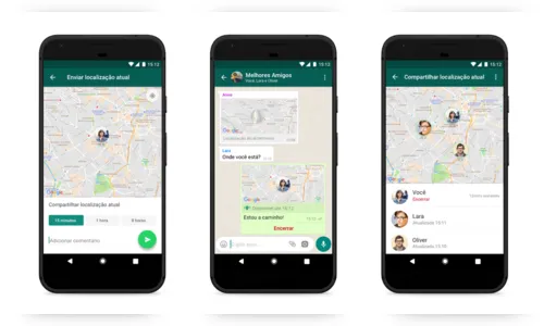 WhatsApp libera envio de localização ao vivo por até oito horas