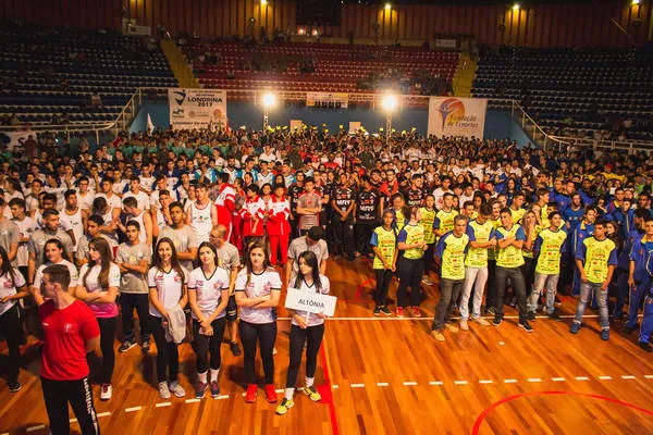 A fase final dos Jojup´s será disputada em 18 modalidades e foi aberta nesta sexta-feira no ginásio do Moringão - Foto: SEED