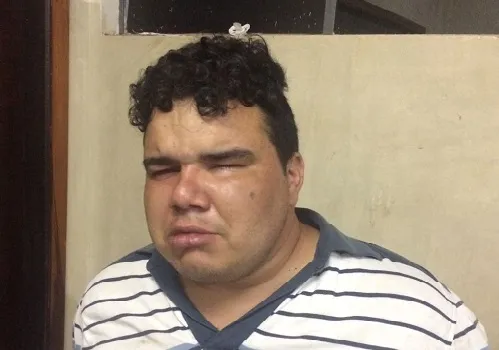 Wederson  Souza Silva, o "Galo Cego", de 26 anos, foi preso sob suspeita de roubo - Foto - Divulgação/PM