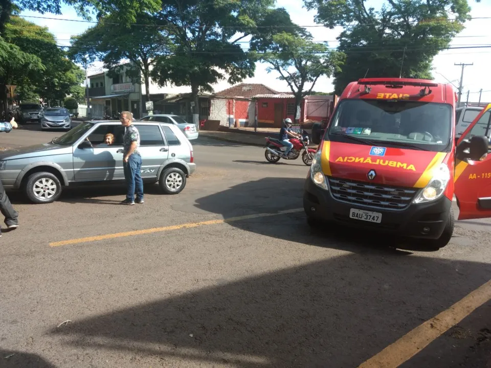 Acidente registrado nesta tarde em Apucarana. Foto: Colaboração