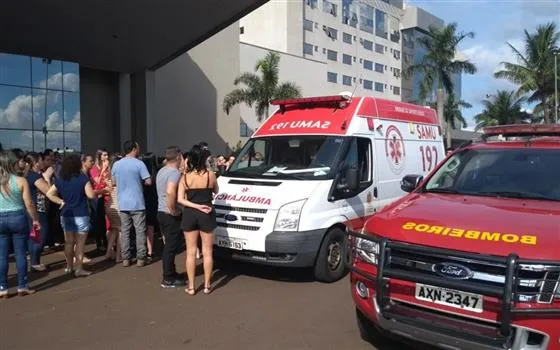Bebê foi socorrido pelo Samu e encaminhado ao hospital. |foto - Reprodução/Tuia do Paraná