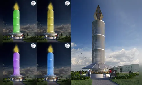 Cemitério no Paraná inaugura vela gigante que pode bater recorde